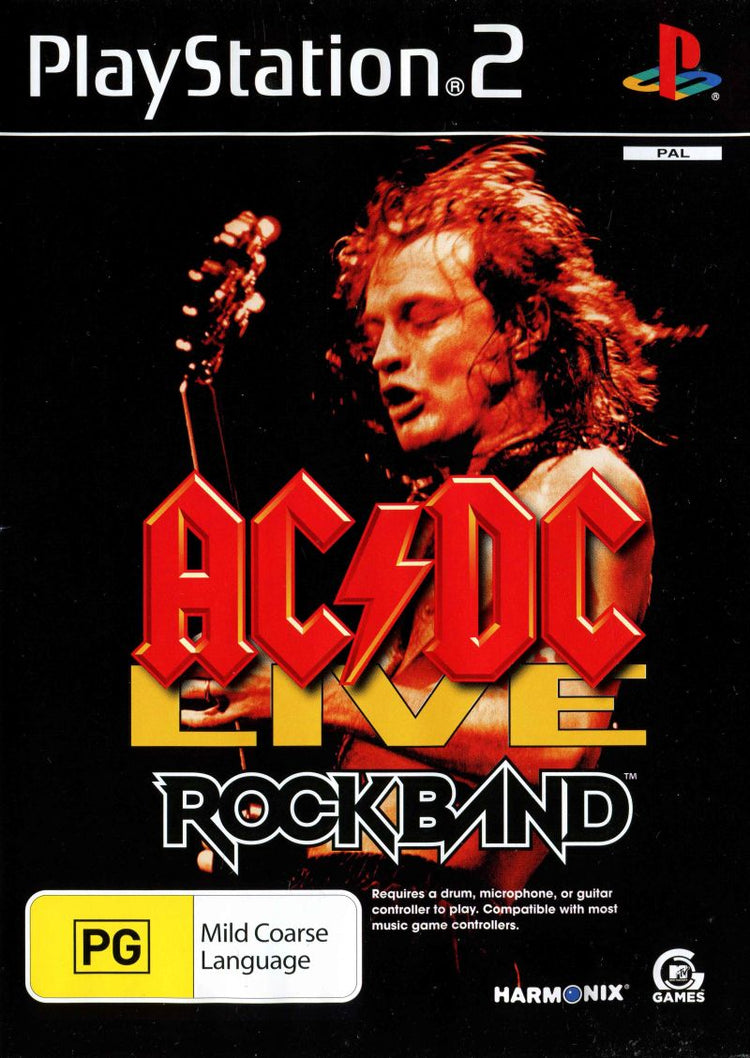 AC/DC Live Rock Band Track Pack - PS2 Game