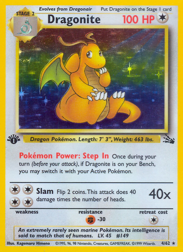 Dragonite (4/62) - Fossil