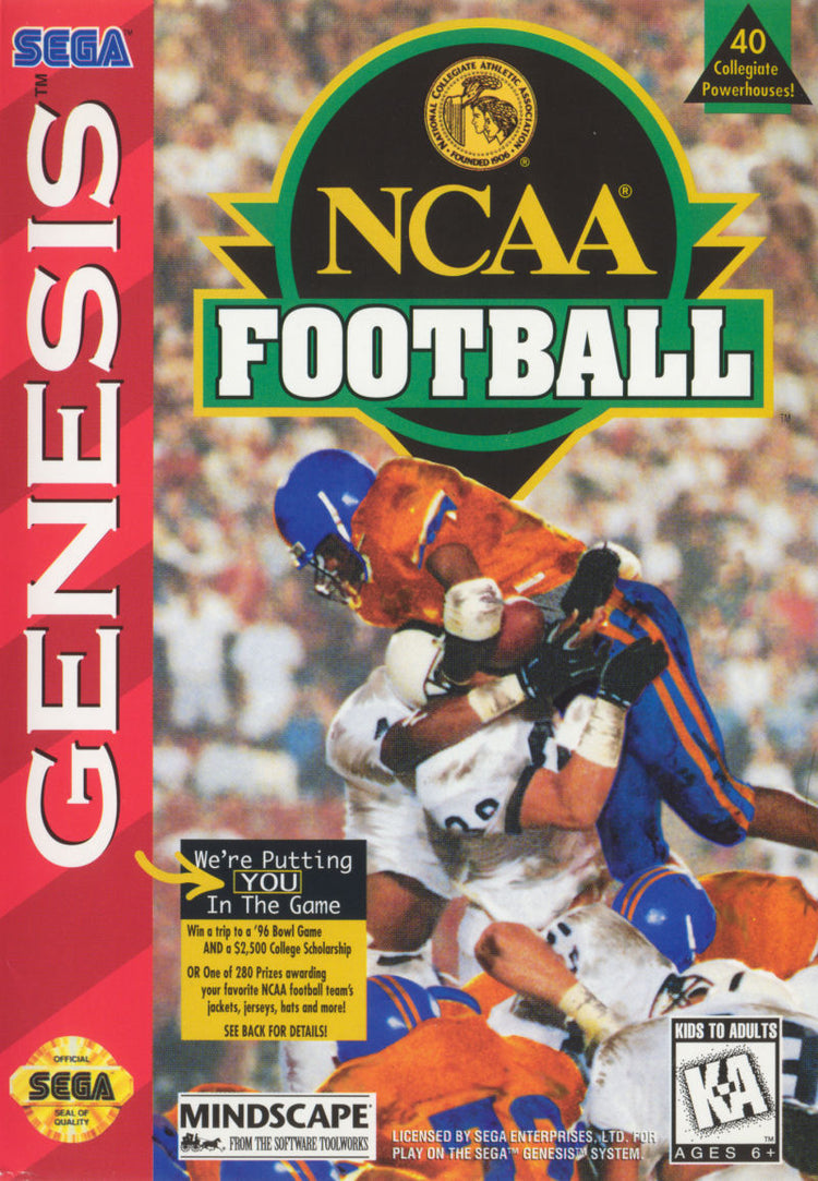 NCAA Football - Sega Genesis Game