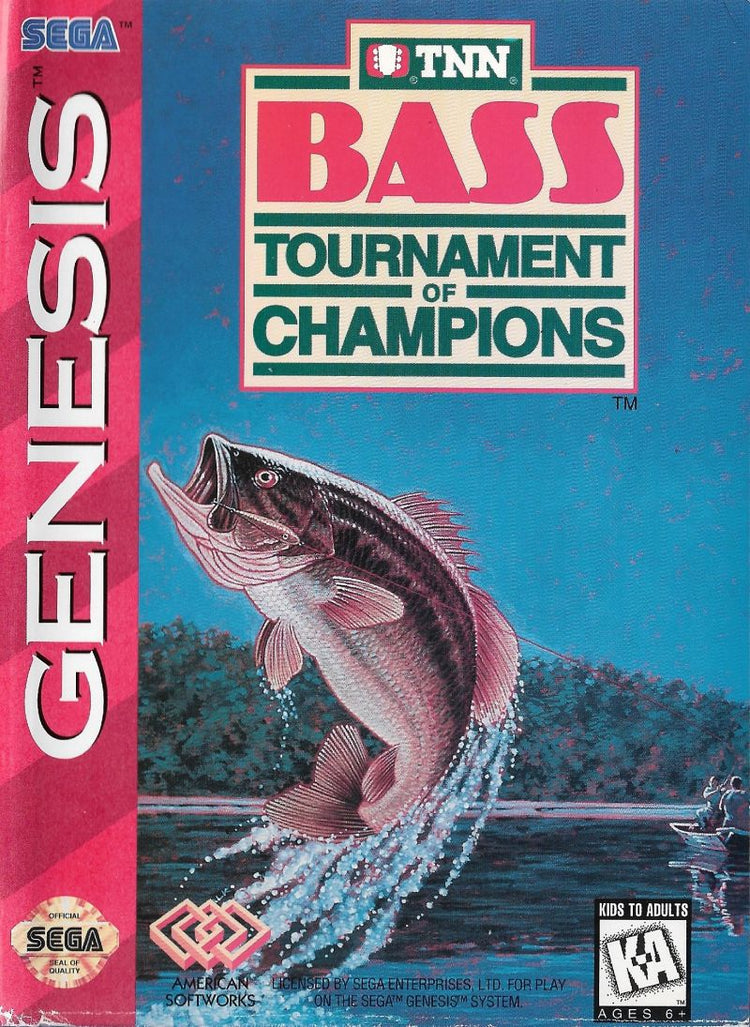 TNN Bass Tournament of Champions - Sega Genesis Game