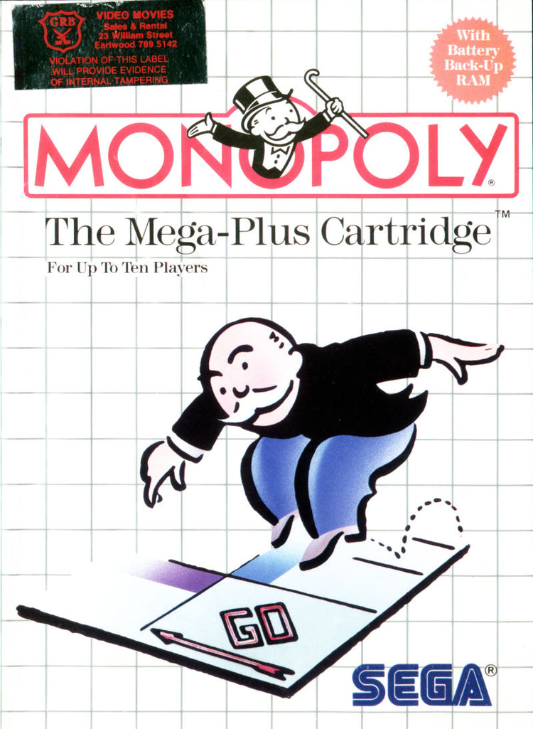 Monopoly - Sega Master System Game