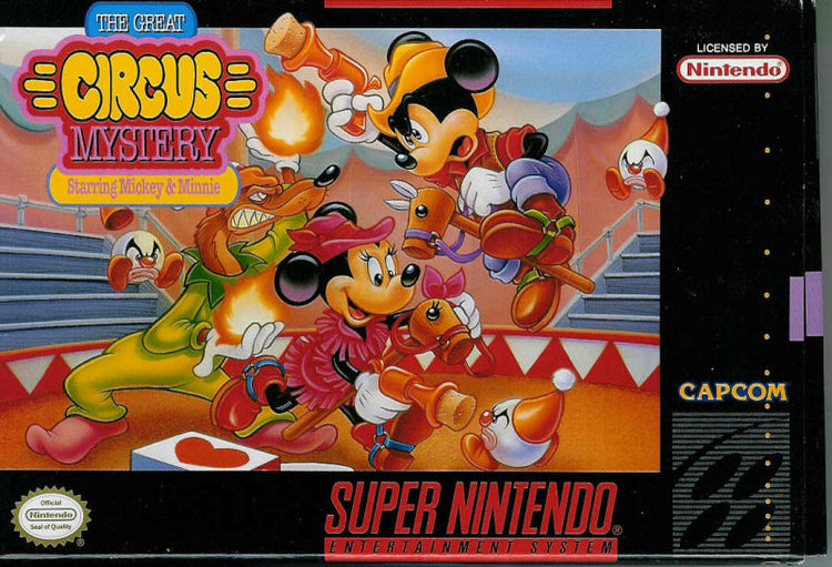 The Great Circus Mystery Starring Mickey and Minnie - SNES Game