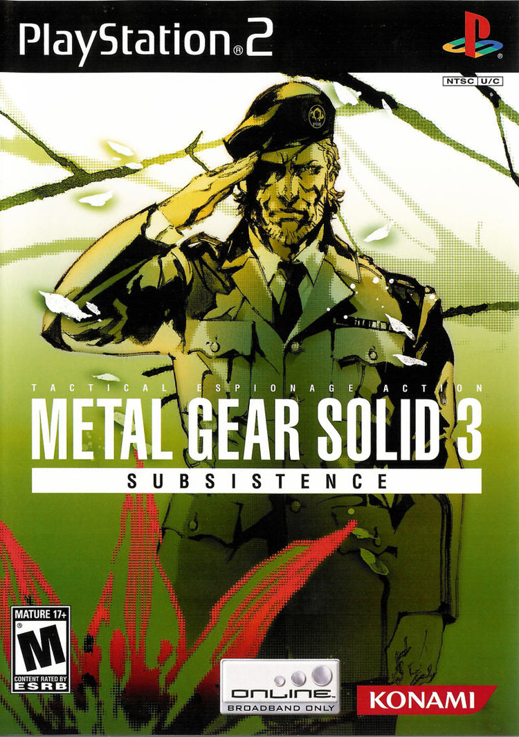 Metal Gear Solid 3 Subsistence - PS2 Game