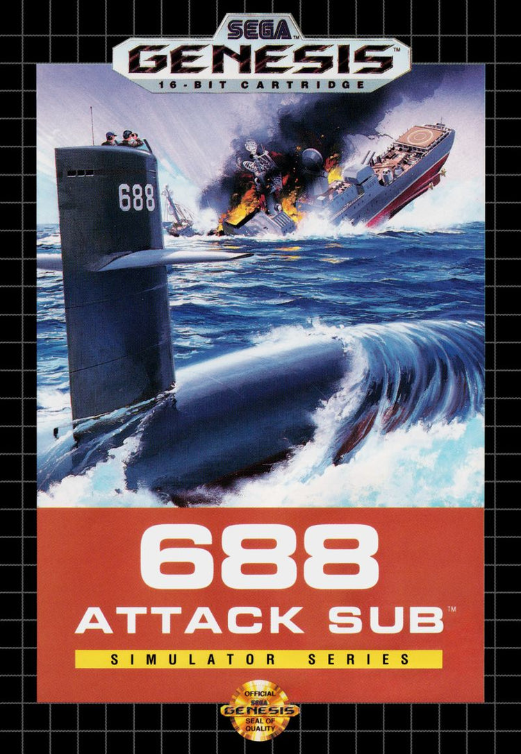 688 Attack Sub - Sega Genesis Game