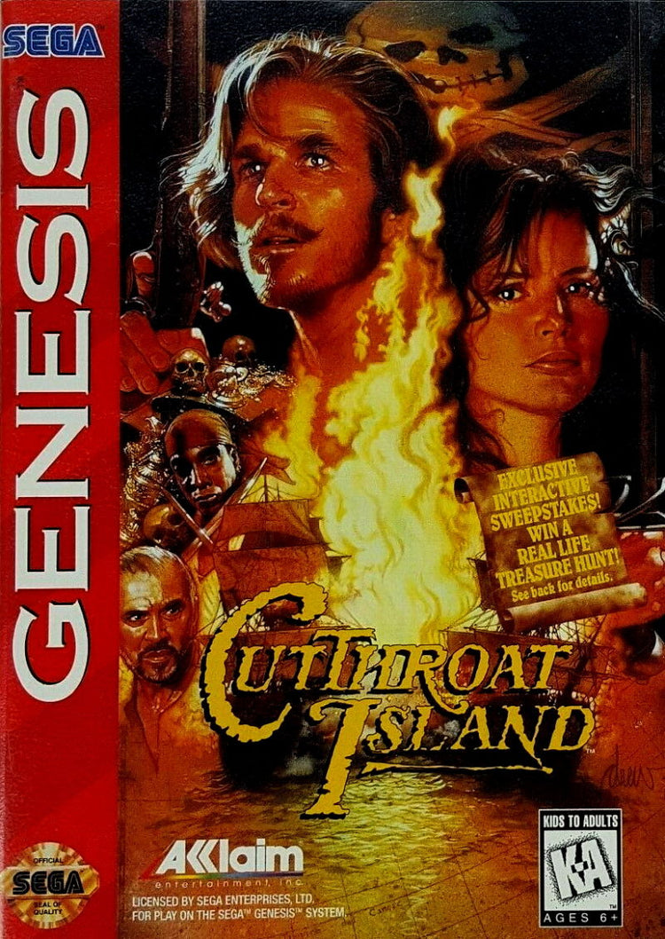 Cutthroat Island - Sega Genesis Game