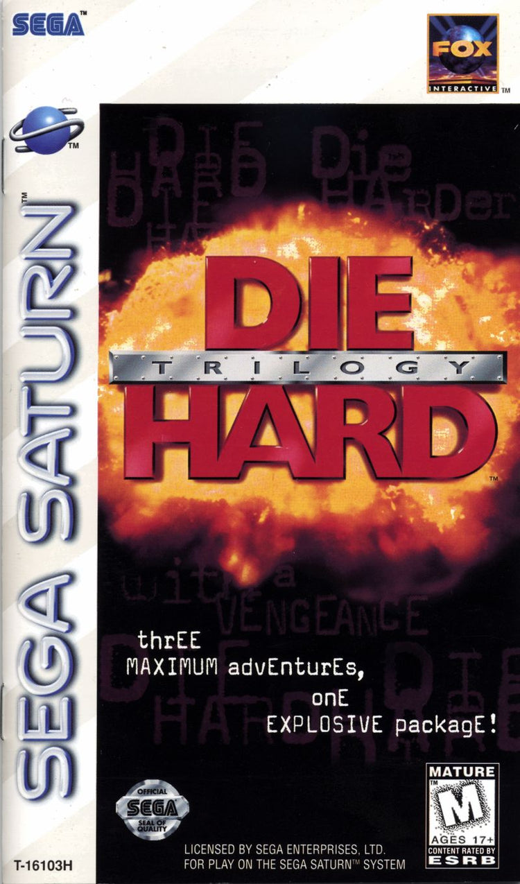 Die Hard Trilogy - Sega Saturn Game