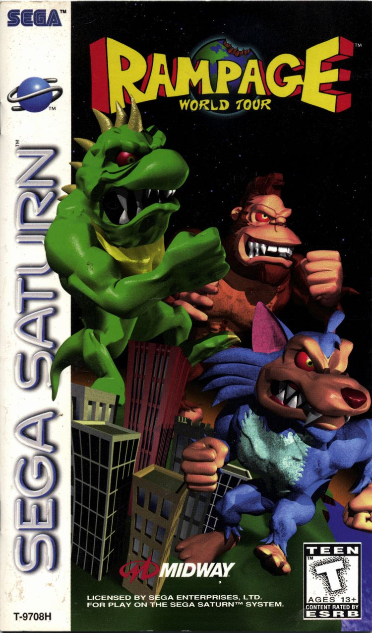 Rampage World Tour - Sega Saturn Game