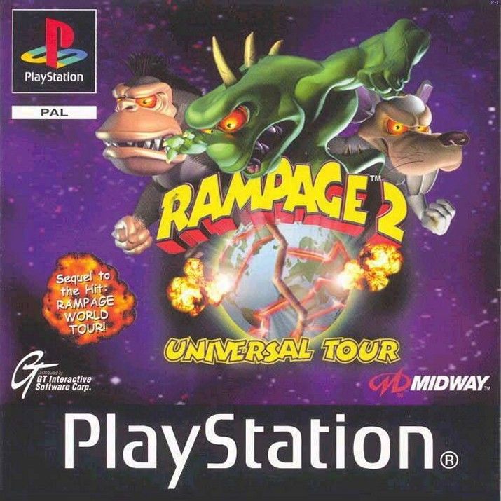 Rampage 2 Universal Tour - PS1 Game