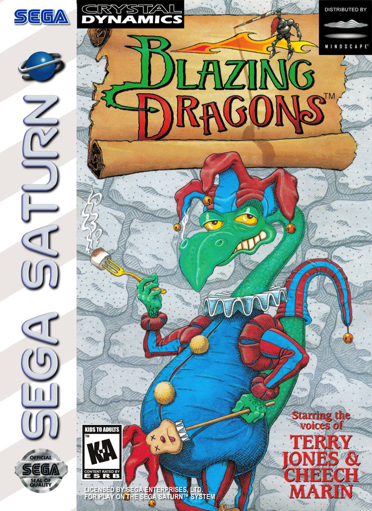 Blazing Dragons - Sega Saturn Game