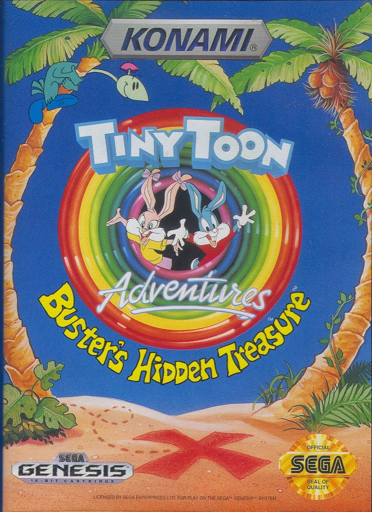 Tiny Toon Adventures Buster's Hidden Treasure - Sega Genesis Game