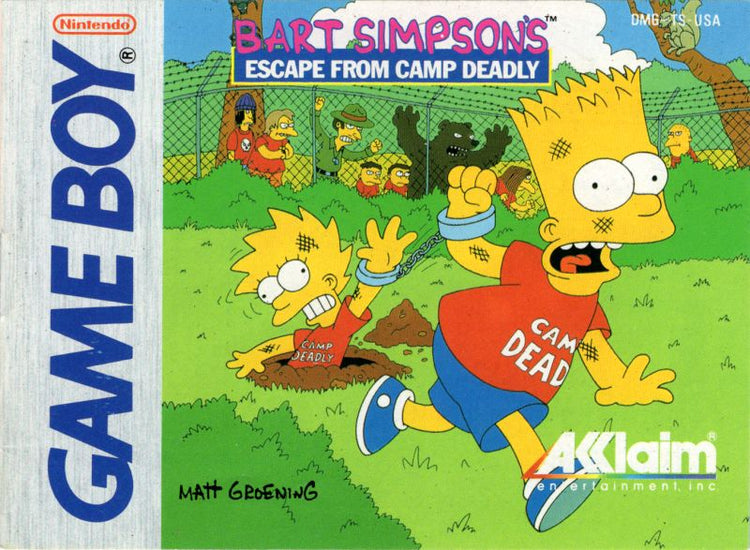 Bart Simpson's Escape from Camp Deadly - Gameboy Game