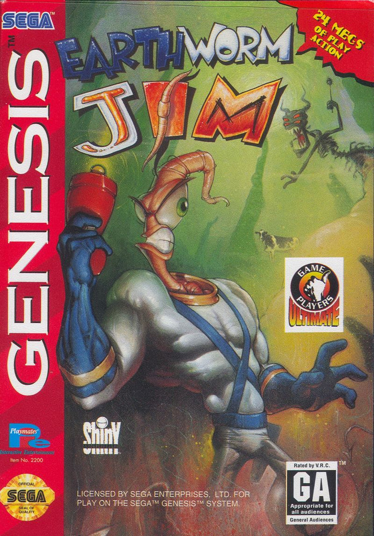 Earthworm Jim - Sega Genesis Game