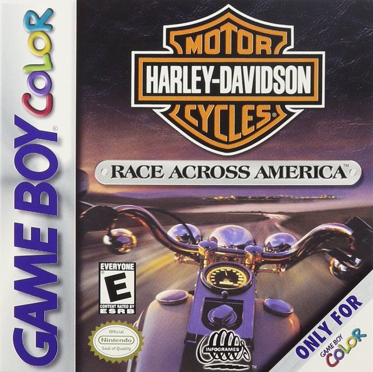 Harley Davidson Race Across America - Gameboy Color Game