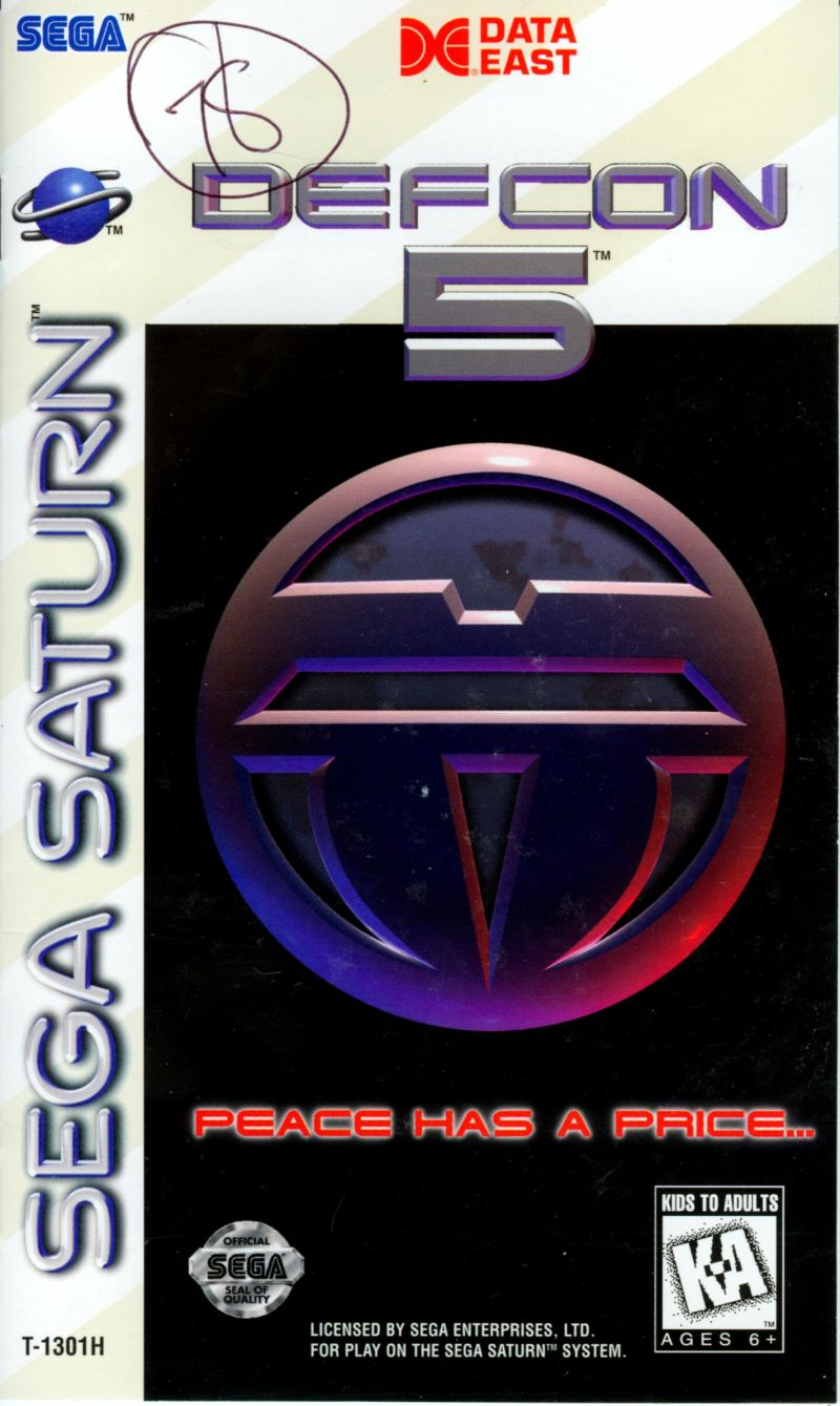 Defcon 5 - SEGA Saturn - CIB PAL SECAM - Bon état Complet Defcon 5 - SEGA Saturn - CIB PAL SECAM - Bon état Complet