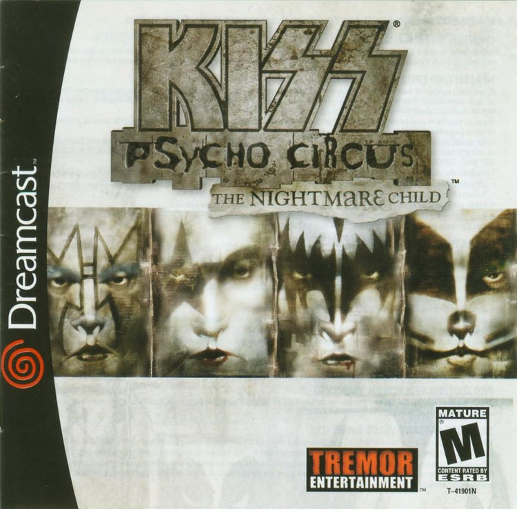 KISS Psycho Circus The Nightmare Child - Sega Dreamcast Game