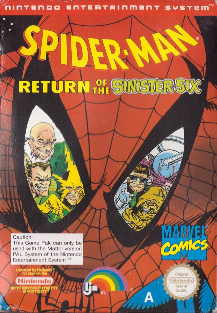 Spiderman Return of the Sinister Six - NES Game