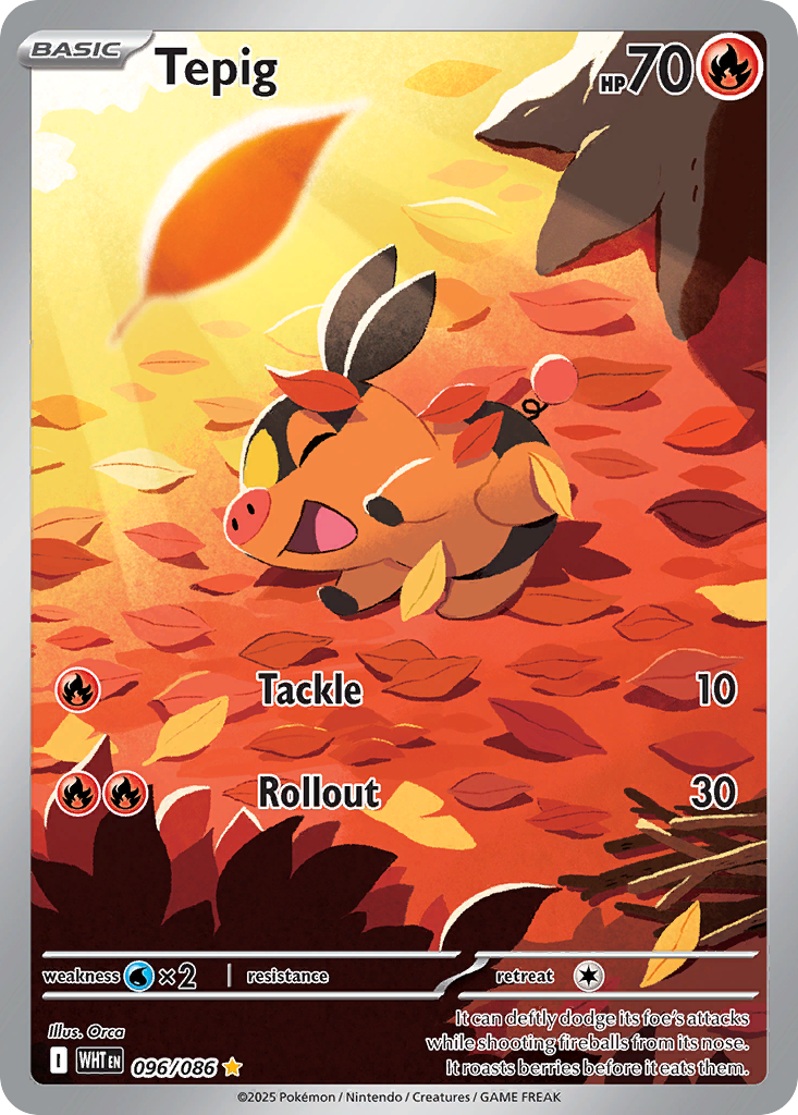 Tepig (96/86) - White Flare