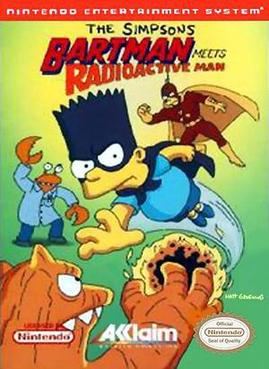 The Simpsons Bartman Meets Radioactive Man - NES Game