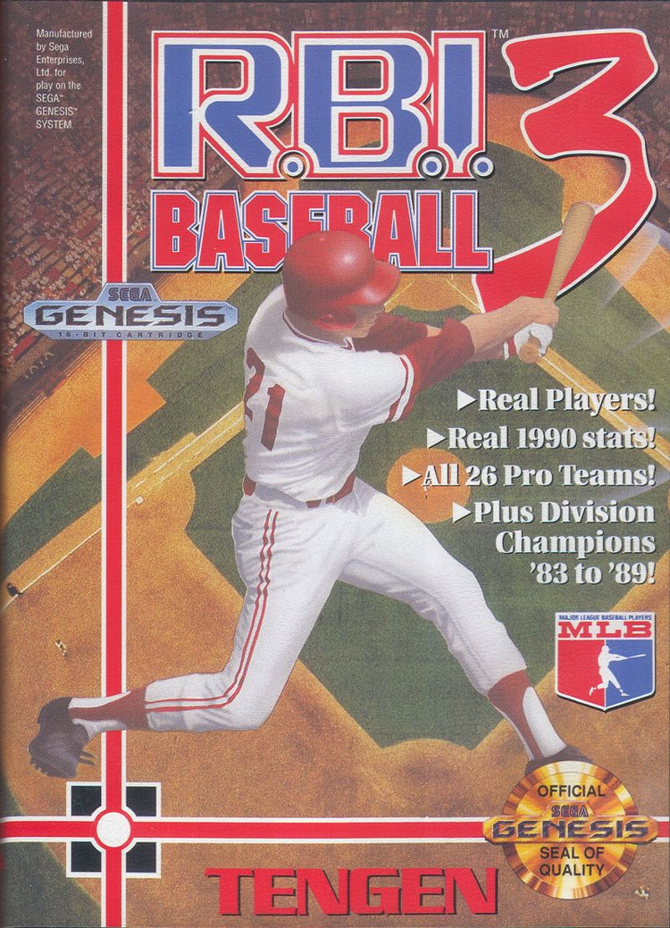 RBI Baseball 3 - Sega Genesis Game
