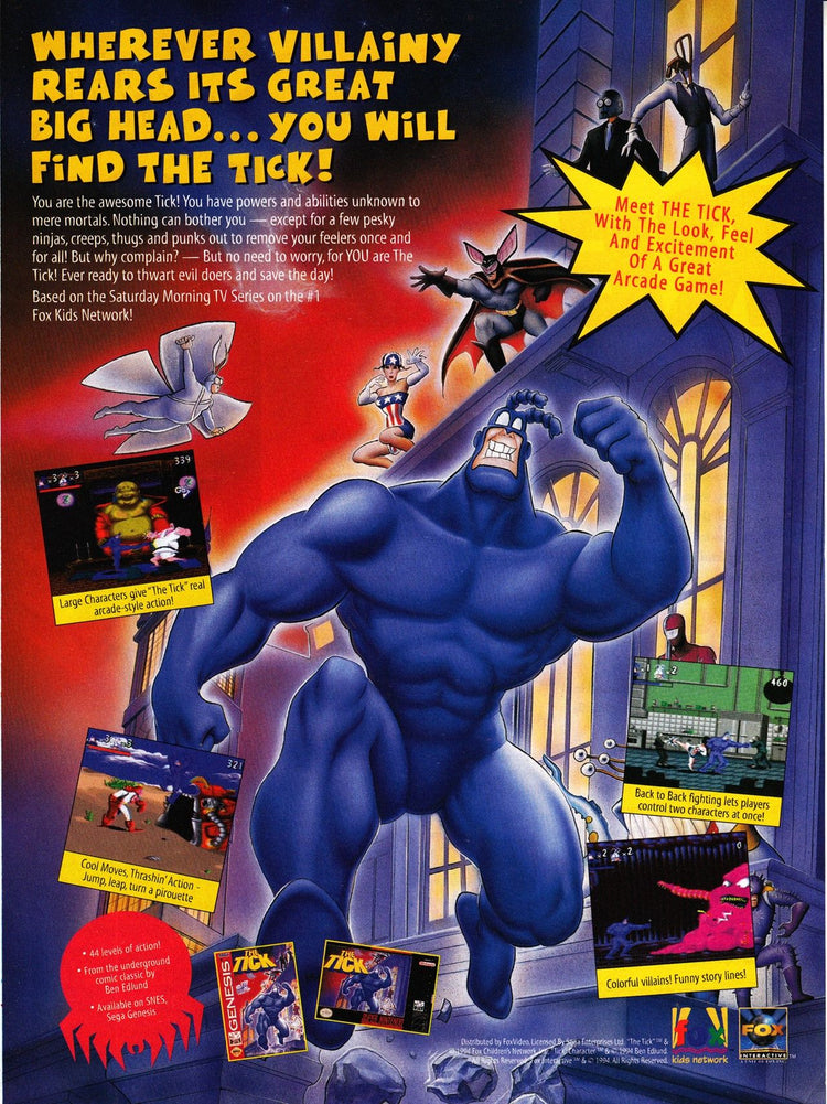 The Tick - Sega Genesis Game