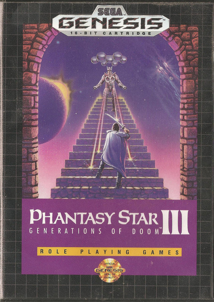 Phantasy Star III Generations of Doom - Sega Genesis Game