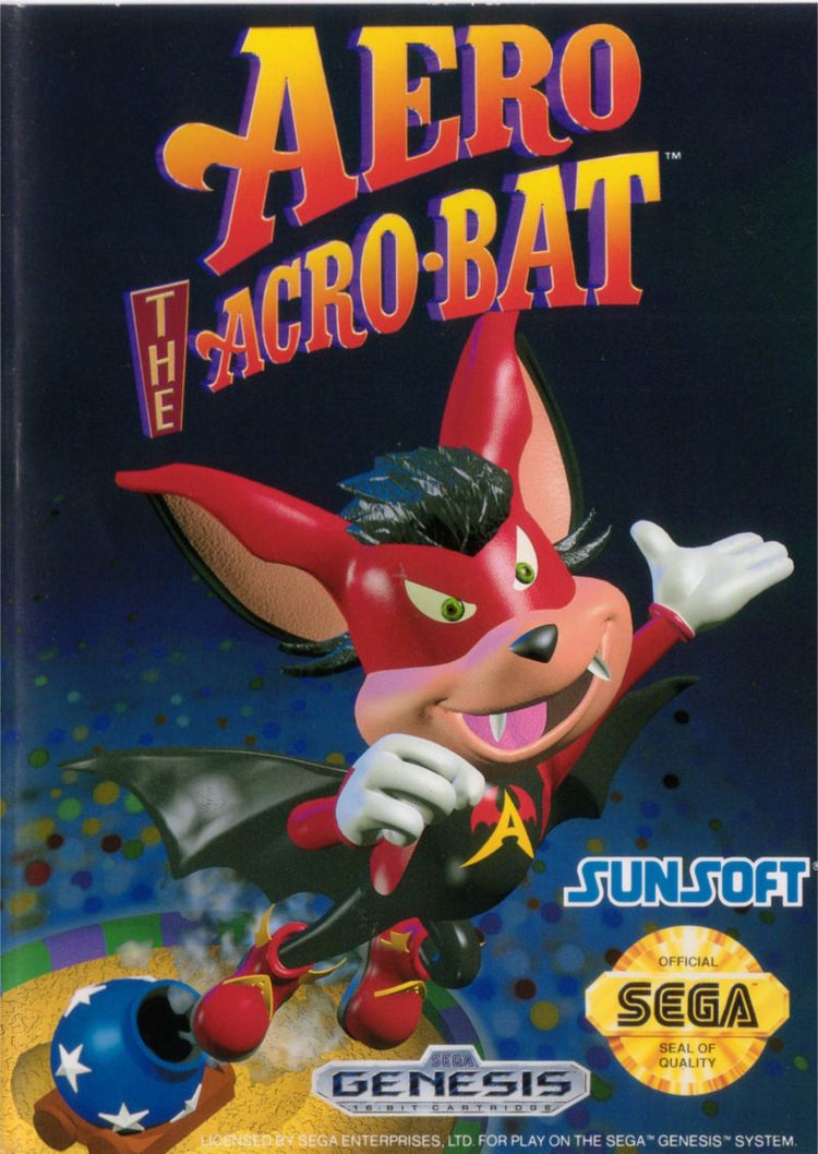 Aero the Acro-Bat - Sega Genesis Game
