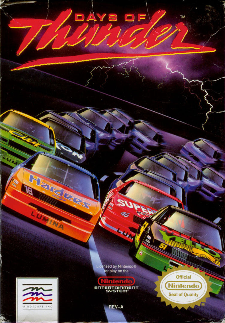 Days Of Thunder - NES Game
