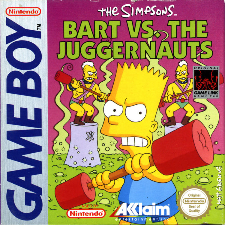 The Simpsons Bart vs the Juggernauts - Gameboy Game