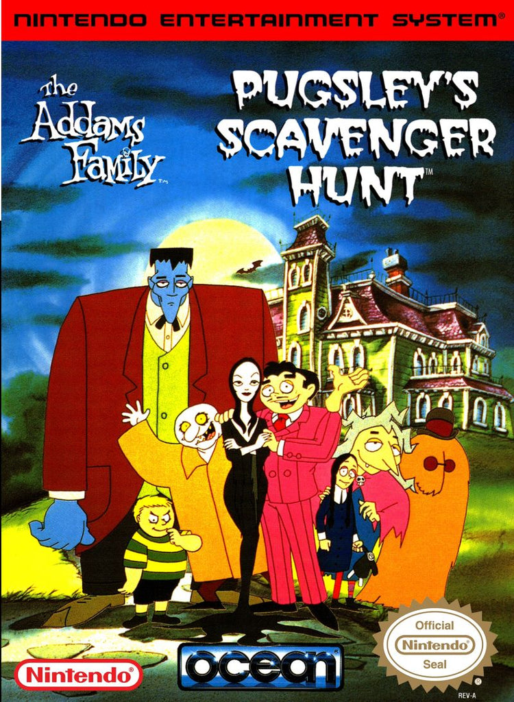 Addams Family Pugsley's Scavenger Hunt - NES Game
