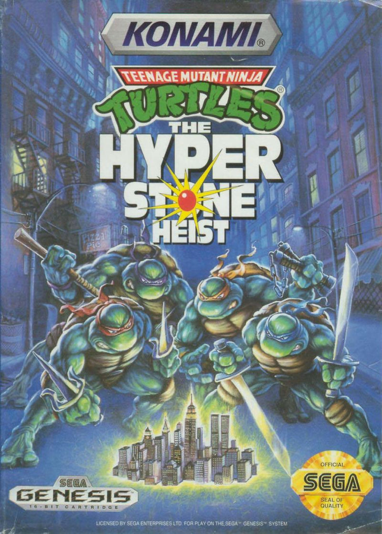 Teenage Mutant Ninja Turtles Hyperstone Heist - Sega Genesis Game