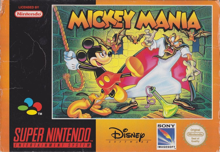 Mickey Mania - SNES Game front cover