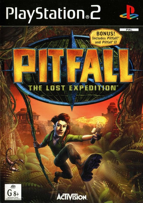 Pitfall The Lost Expedition - PS2 Game front cover