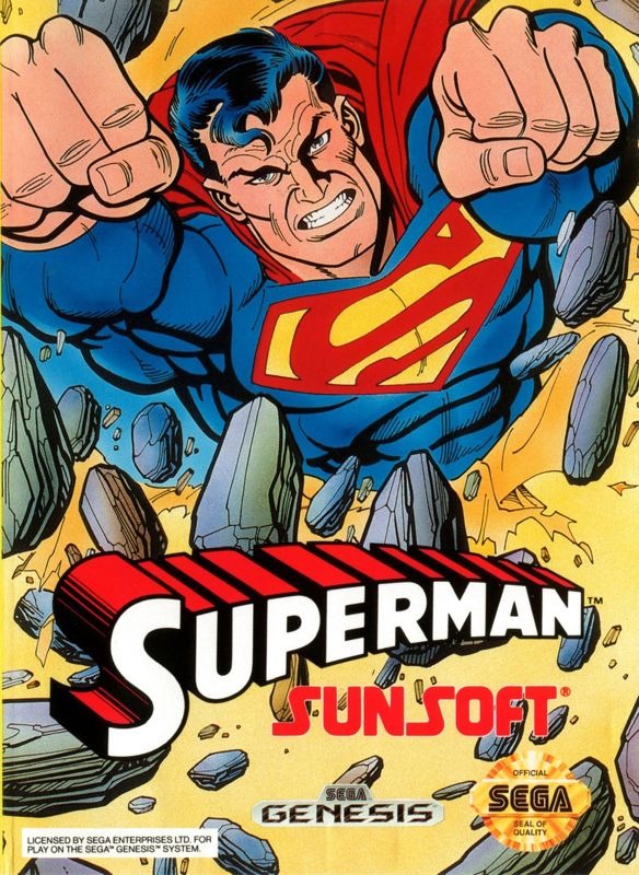 Superman - Sega Genesis Game front cover