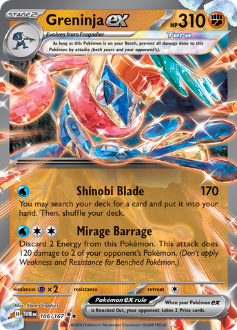 Greninja ex (106/167) - Twilight Masquerade