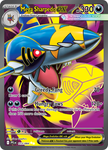 Mega Sharpedo ex (113/94) - Phantasmal Flames