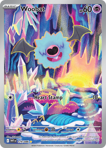 Woobat (119/86) - White Flare
