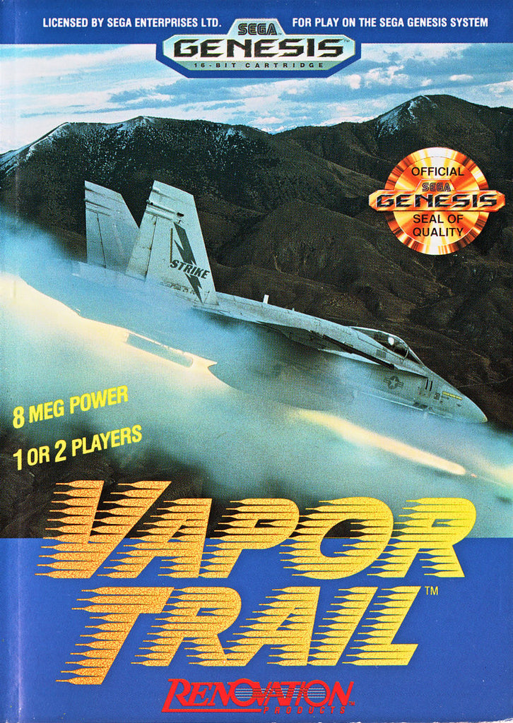 Vapor Trail: Hyper Offence Formation - Sega Genesis Game