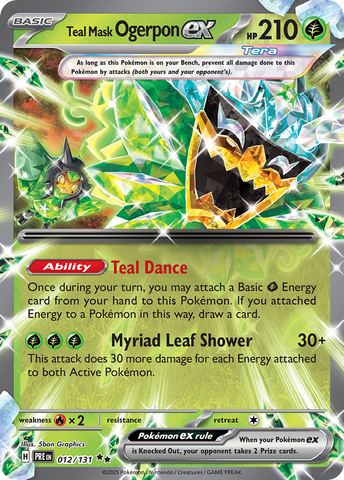 Teal Mask Ogerpon ex (12/131) - Prismatic Evolutions