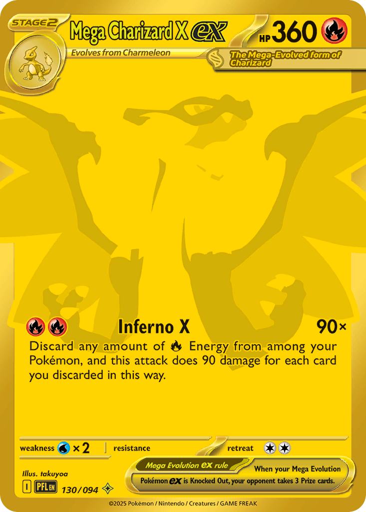 Mega Charizard X ex (130/94) - Phantasmal Flames