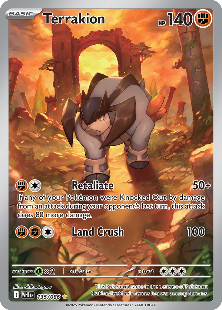 Terrakion (135/86) - White Flare