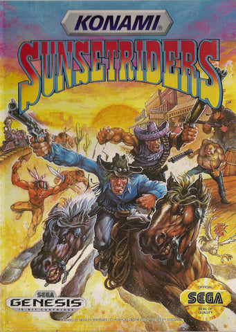 Sunset Riders - Sega Genesis Game