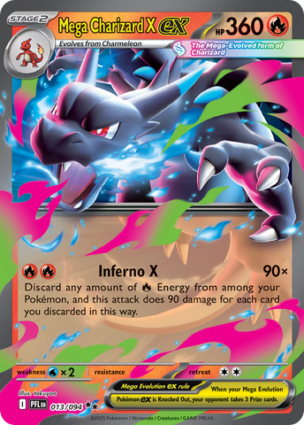 Mega Charizard X ex (13/94) - Phantasmal Flames