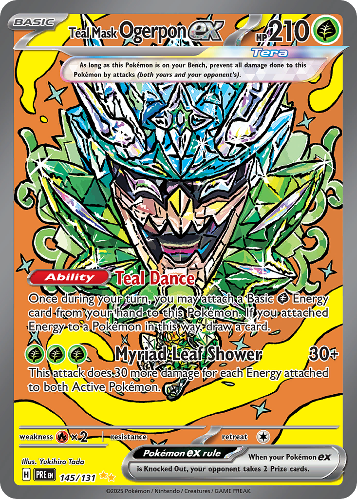 Teal Mask Ogerpon ex (145/131) - Prismatic Evolutions