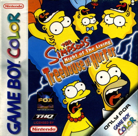 The Simpsons Night of the Living Treehouse of Horror - Gameboy Color Game