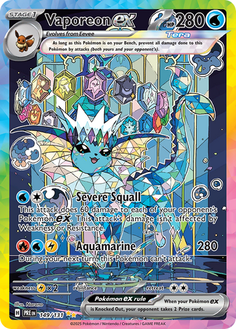 Vaporeon ex (149/131) - Prismatic Evolutions