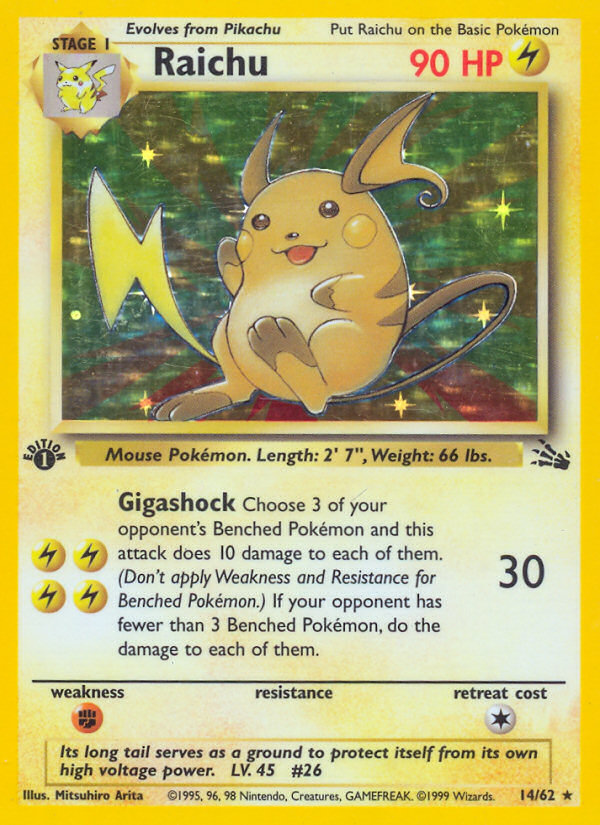 Raichu (14/62) - Fossil