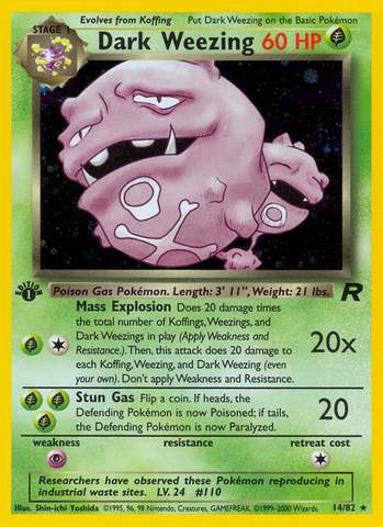 Dark Weezing (14/82) - Team Rocket