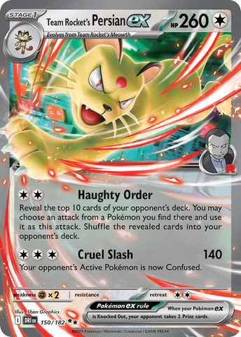 Team Rocket's Persian ex (150/182) - Destined Rivals