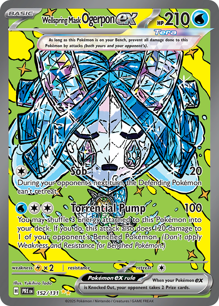 Wellspring Mask Ogerpon ex (152/131) - Prismatic Evolutions