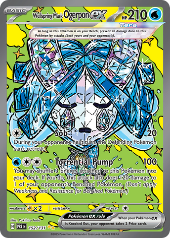 Wellspring Mask Ogerpon ex (152/131) - Prismatic Evolutions
